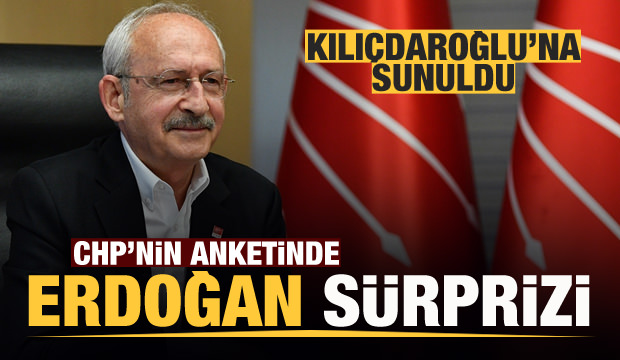 CHP'nin anketinde Erdoğan sürprizi